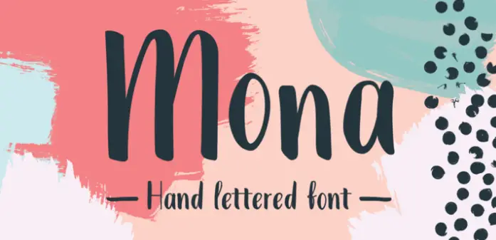 Mona-handdrawn-font