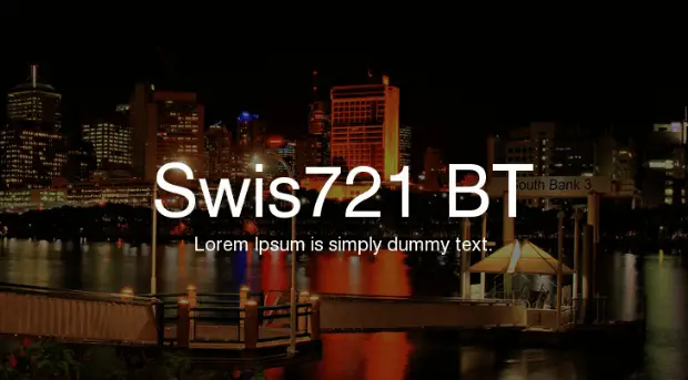 Swiss-721-font