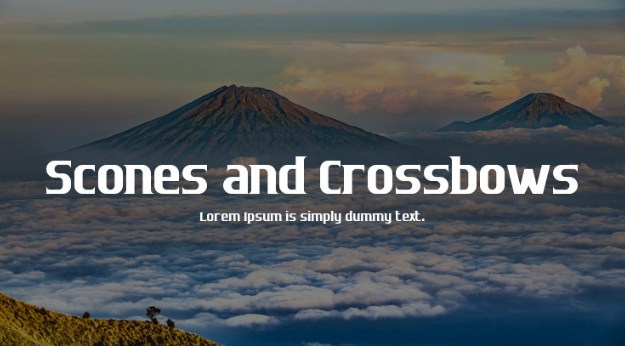 Scones And Crossbows Font