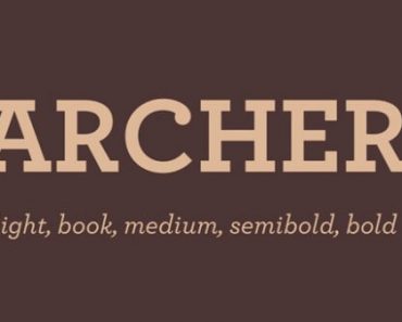 Archer Book Font