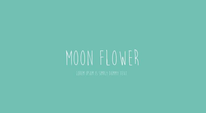 Moon Flower Font