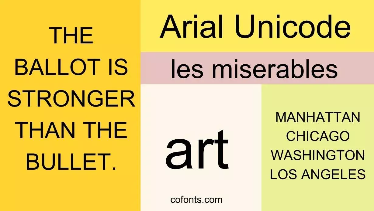 Arial Unicode MS Font
