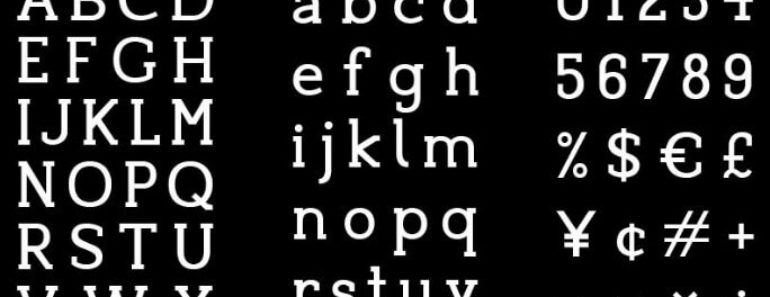 Slab Serif Font