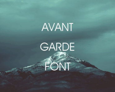 Avant-Garde Font