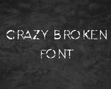 Crazy Broken Font