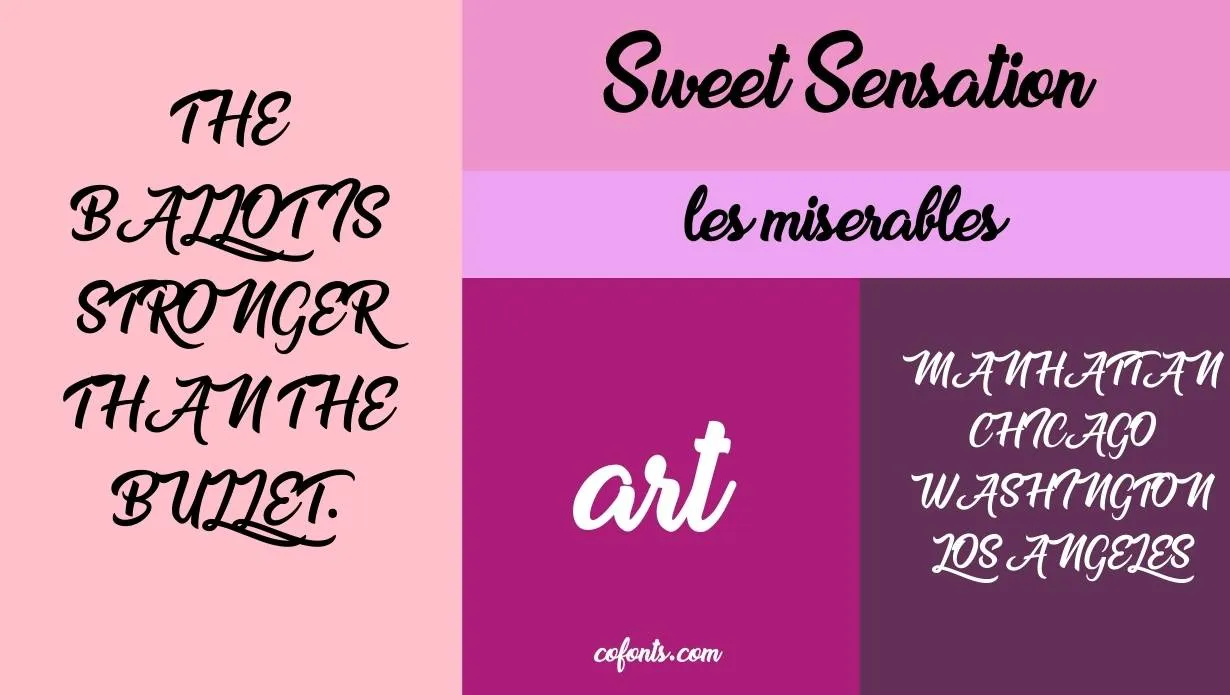 sweet sensation font