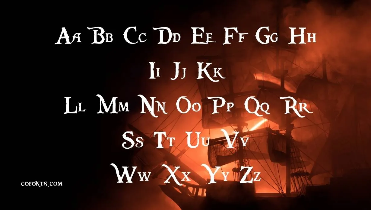 Pieces of eight font