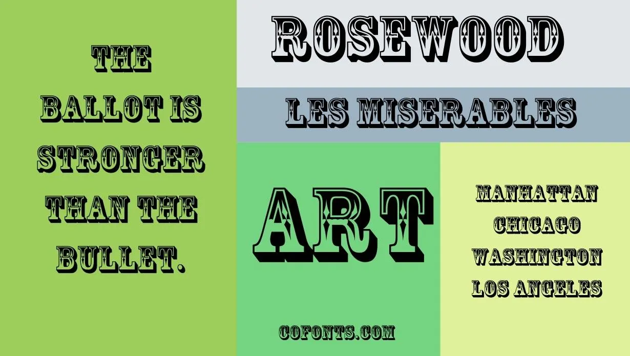 rosewood font