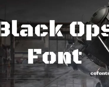 Black Ops Font