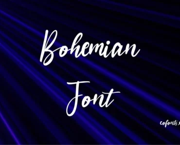 Bohemian Font