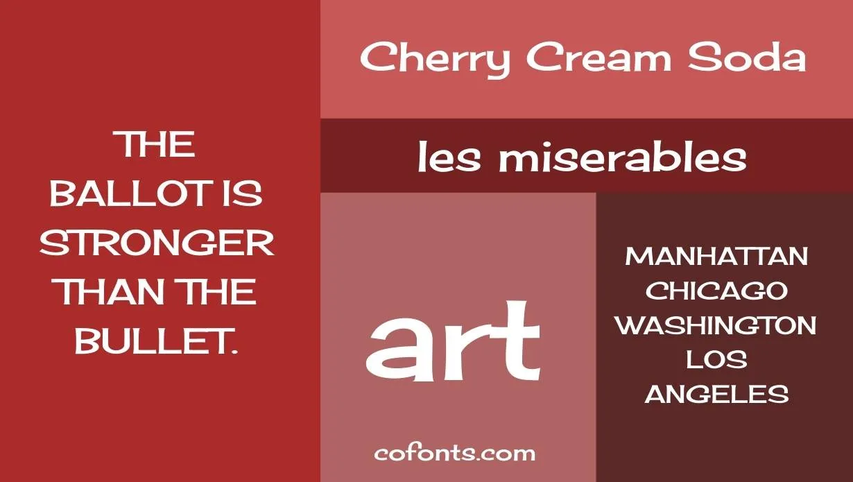 Cherry Cream Soda Font