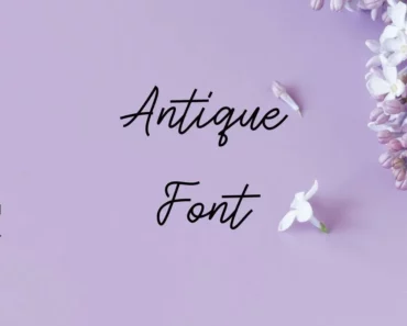 Antique Font