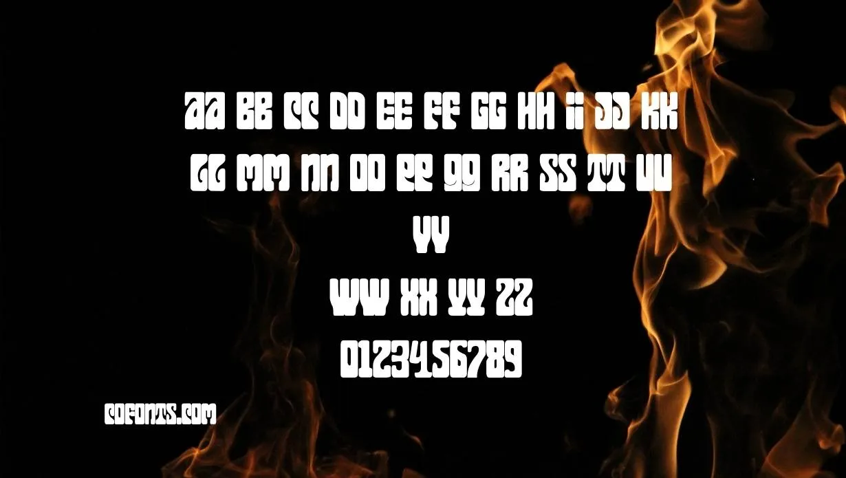Flames Font