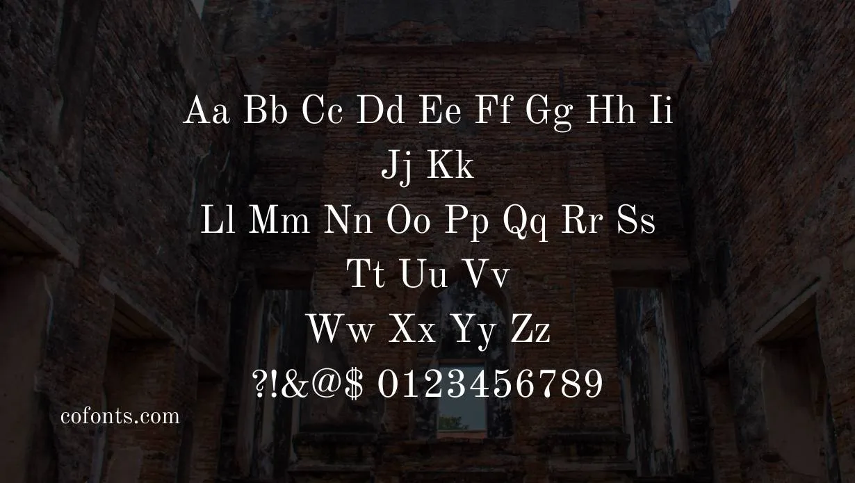 Old Standard Font View
