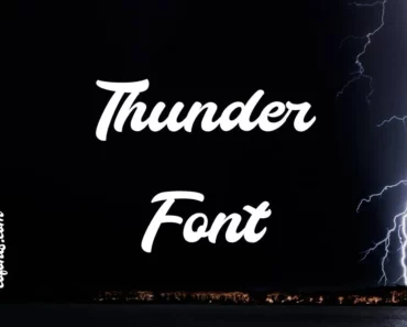 Thunder Font