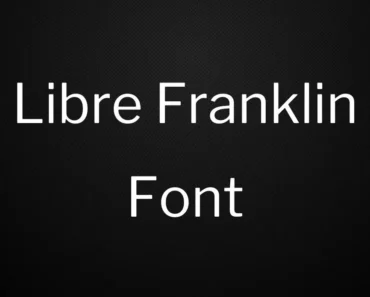 Libre Franklin font