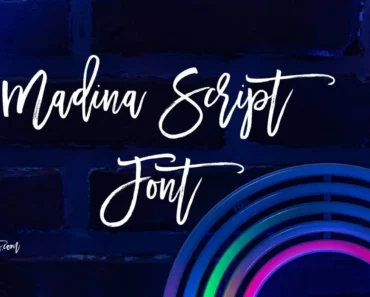 Madina Script Font