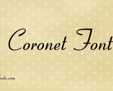 Coronet Font