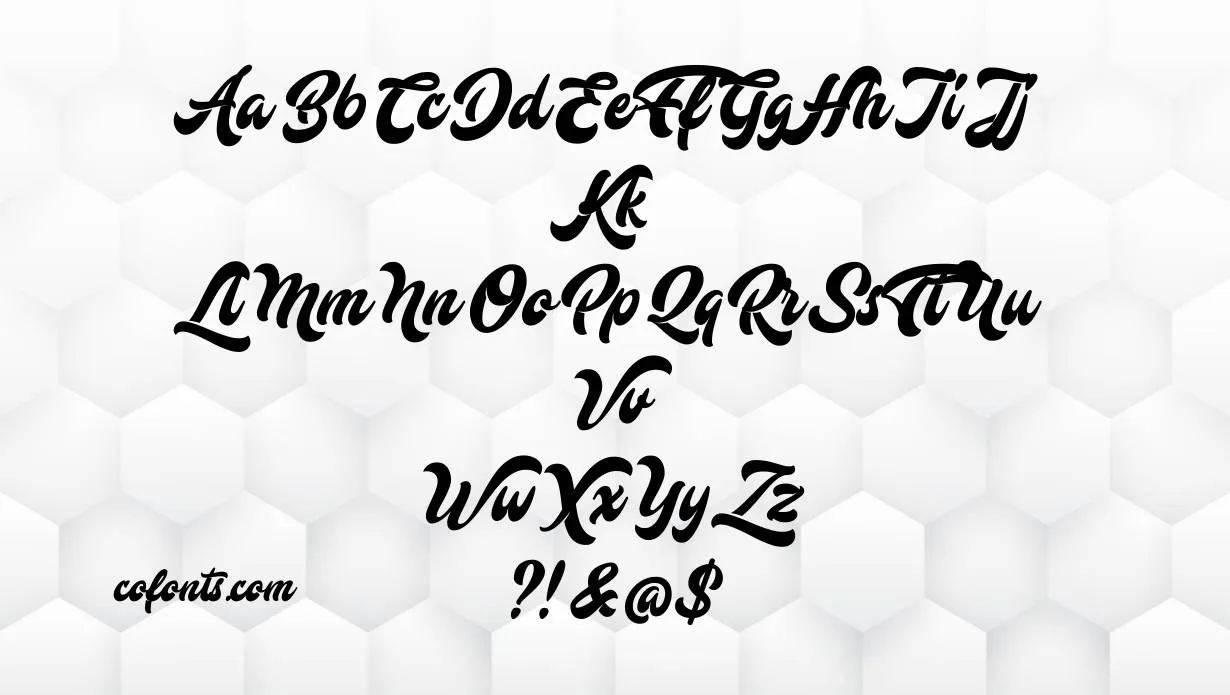 Mustardo Font Family View