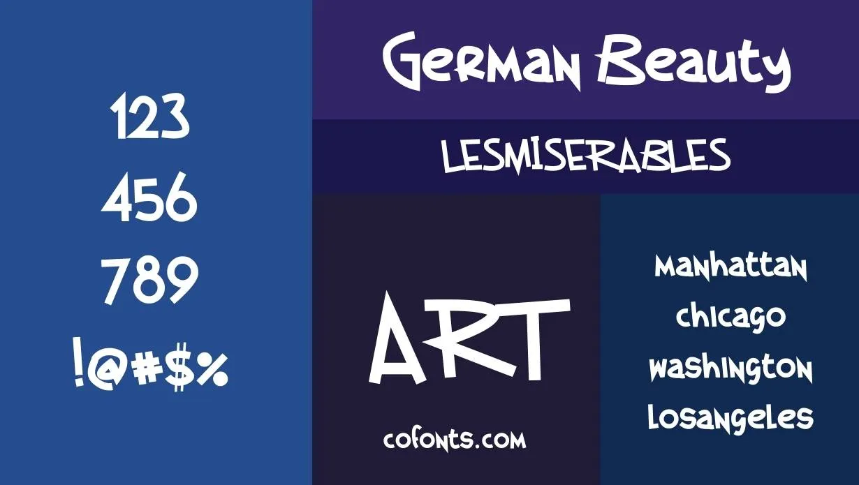 German Beauty Font Family View