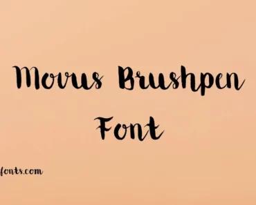 Movus Brushpen Font