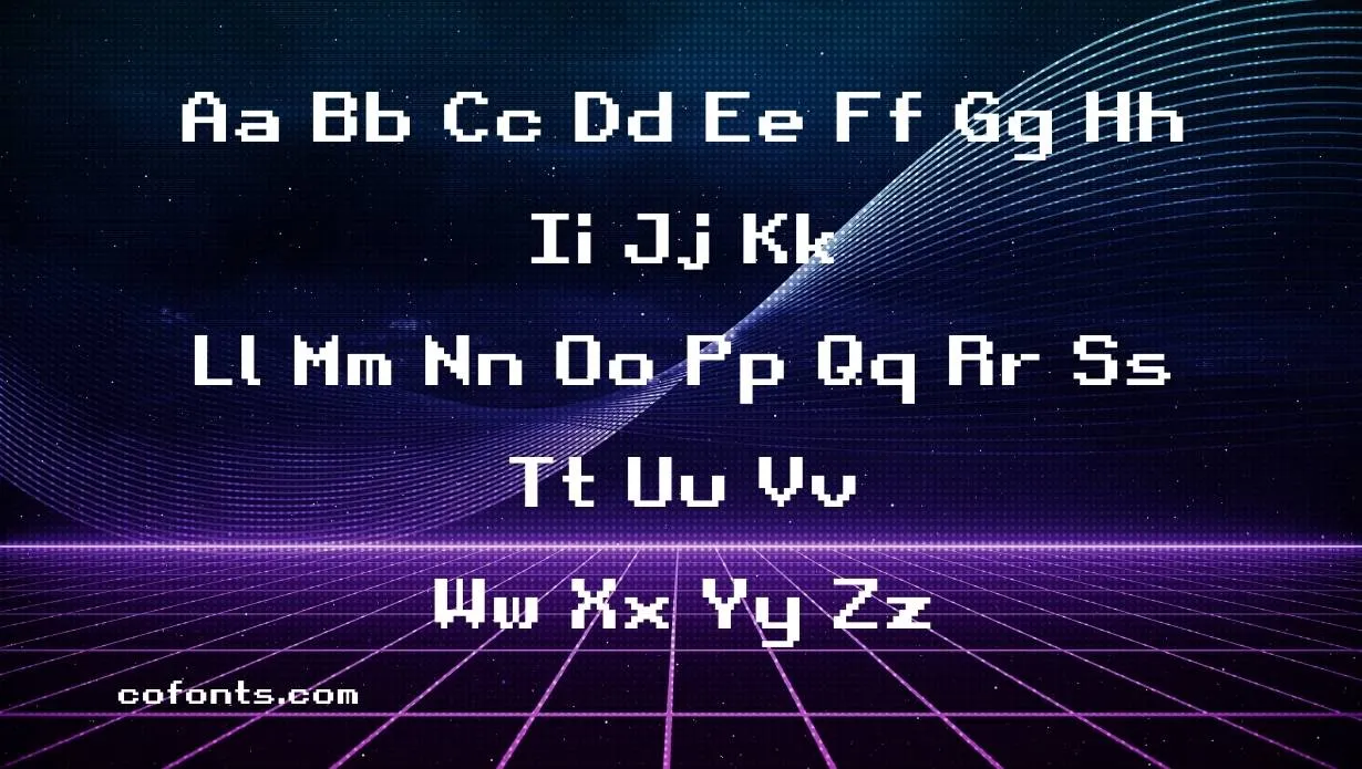 Retro Gaming Font Family View