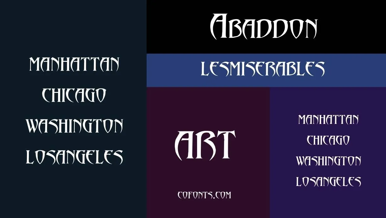Abaddon Font Family View