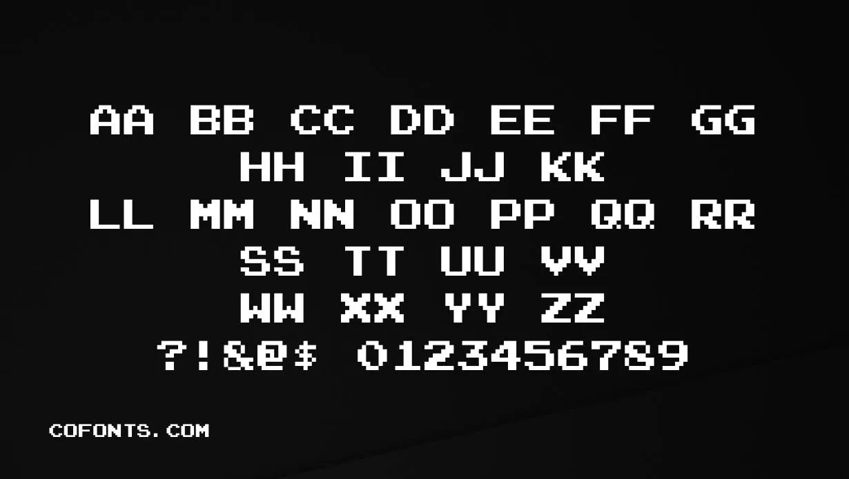 Arcade Font Family View