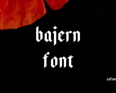 Bajern Font