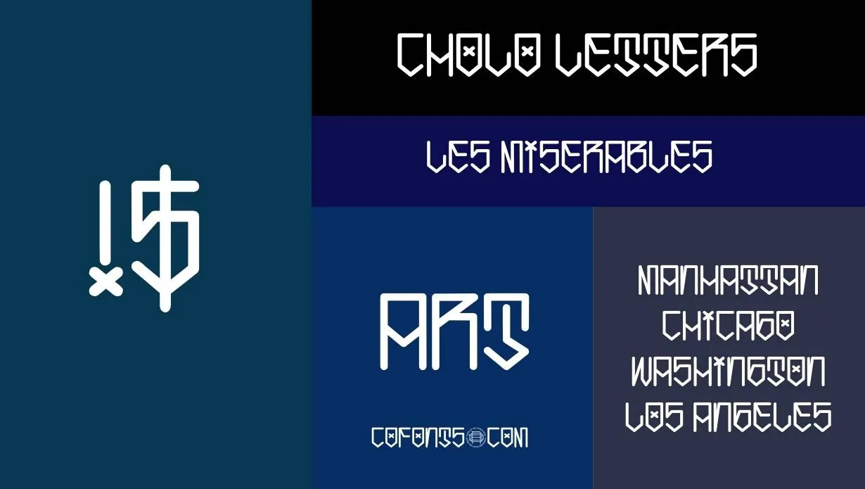 Cholo Letters Font Family View