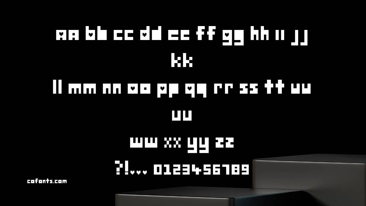 Deltarune Font Family View