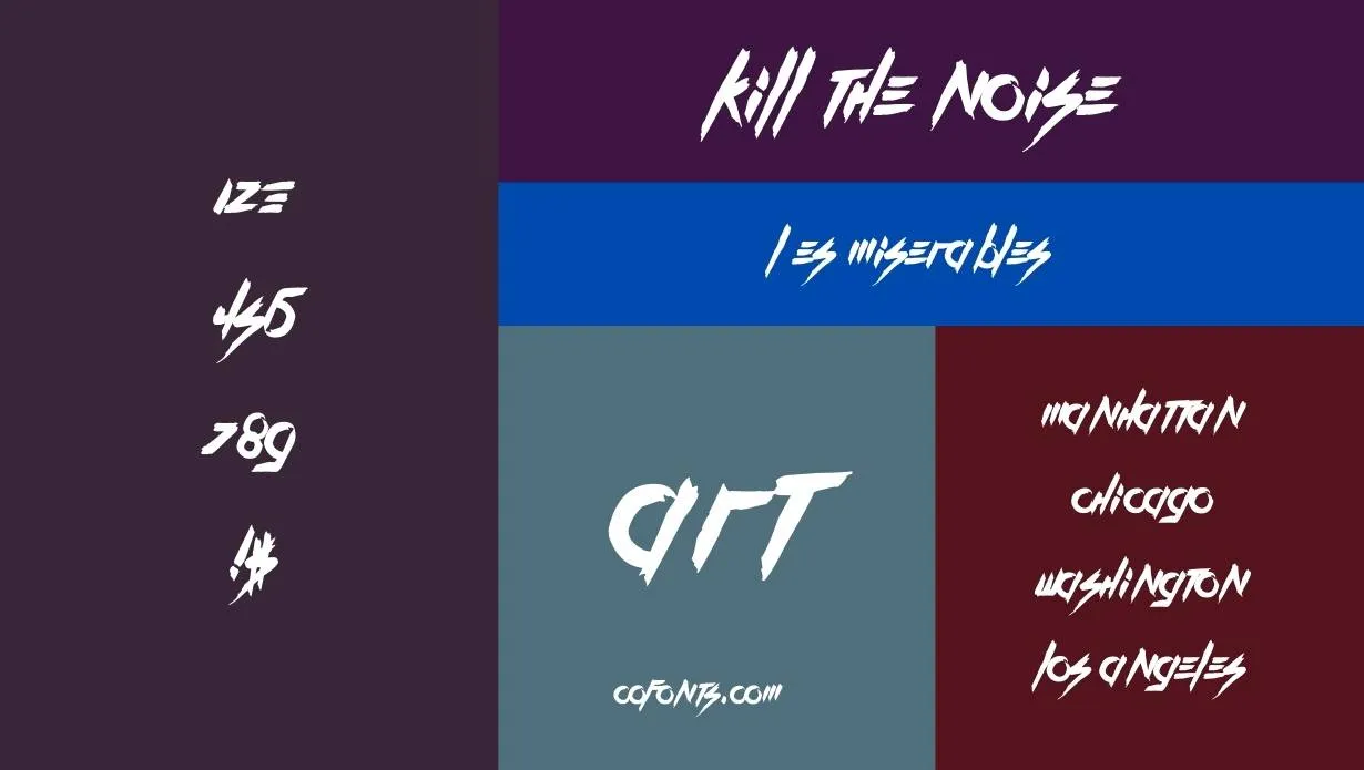 Kill The Noise Font Family View