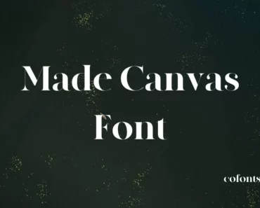 made canvas font