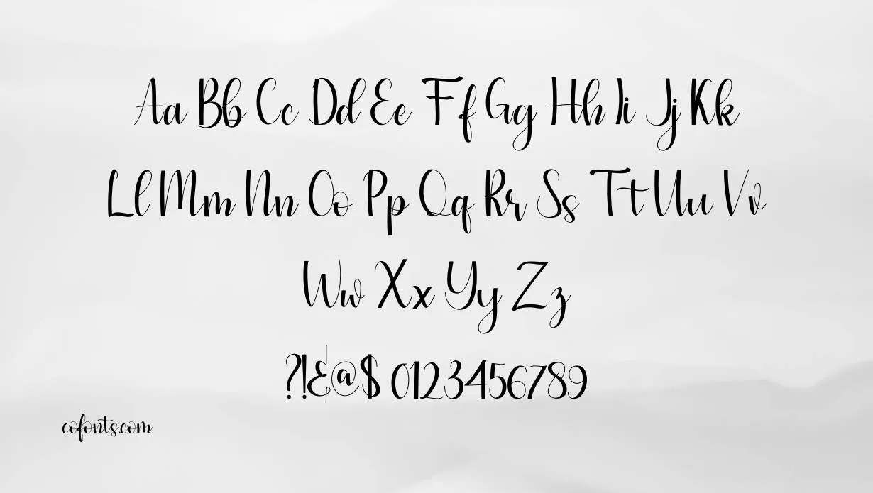 Simple Script Font Family View