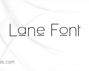 Lane Font