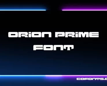 Orion Prime Font