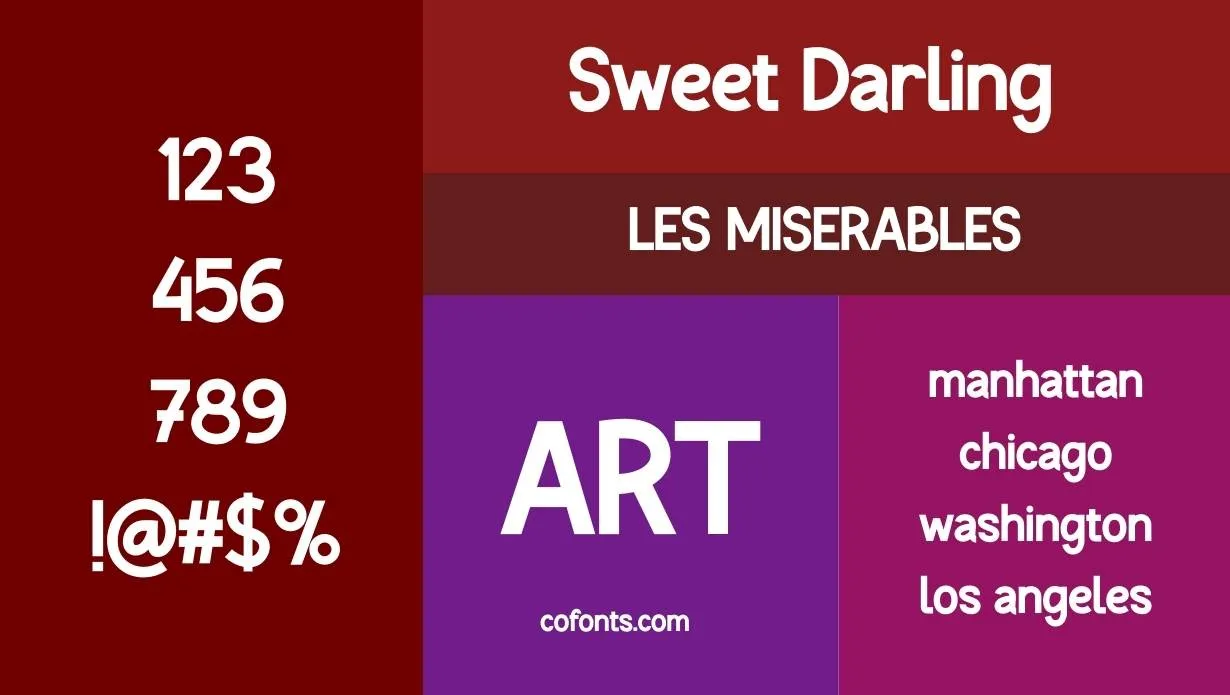 Sweet Darling Font Family View