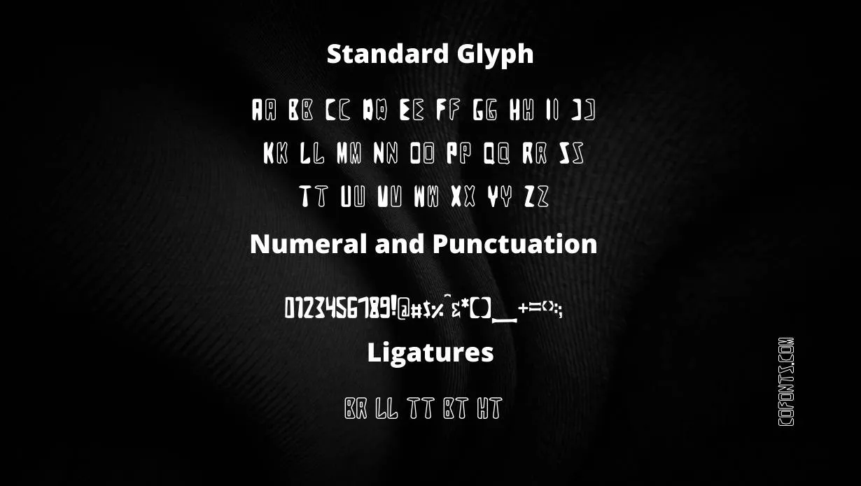 Zigzag Font Family View