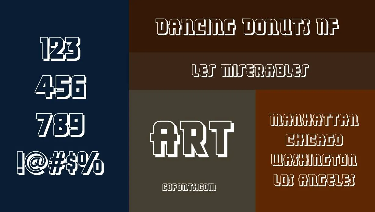 Dancing Donuts NF Font Family View