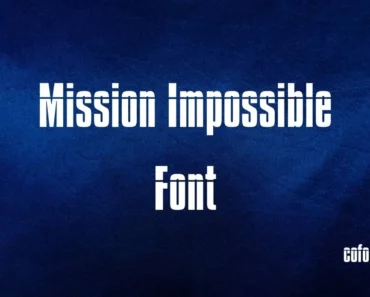 Mission Possible Font