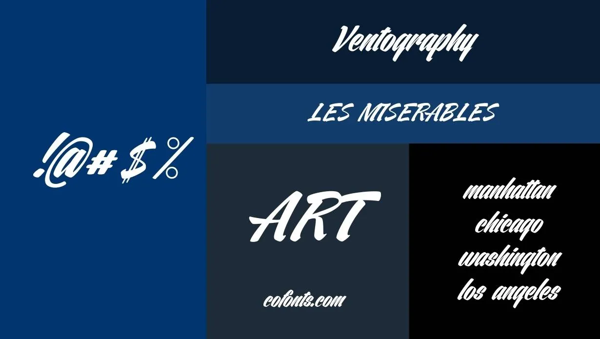 Ventography Font Family View