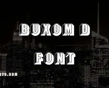 Buxom D Font