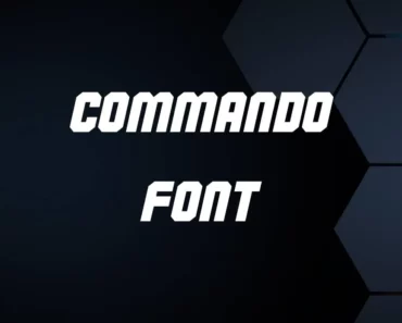 commando font