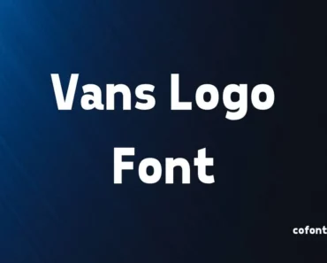 Vans Logo Font